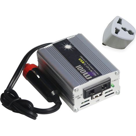 Universeller Spannungswandler für Fahrzeuge, modifizierte Sinuswelle, 100 W Gleichstrom, 12 V auf 220 V Wechselstrom (1/5)