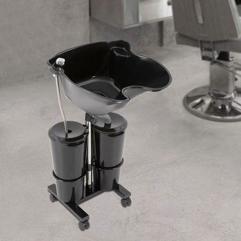 Bac de lavage mobile pour le salon de coiffure Lave-cheveux Lave-tête Avec pompe (1/5)