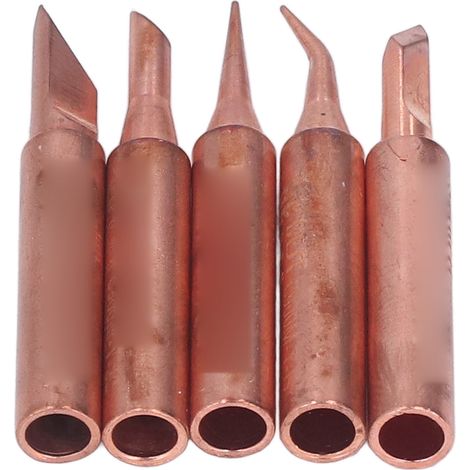 Kit de 5 pointes de fer à souder, embouts de soudure, accessoires de soudage en cuivre C‑900M‑T (1/5)