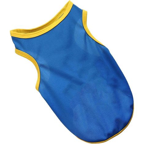 T-shirt pour animaux de compagnie doux, respirant, à séchage rapide, gilet de sport mignon pour chiot, vêtements de tous les jours et pour les fêtes, bleu XS (1/2)