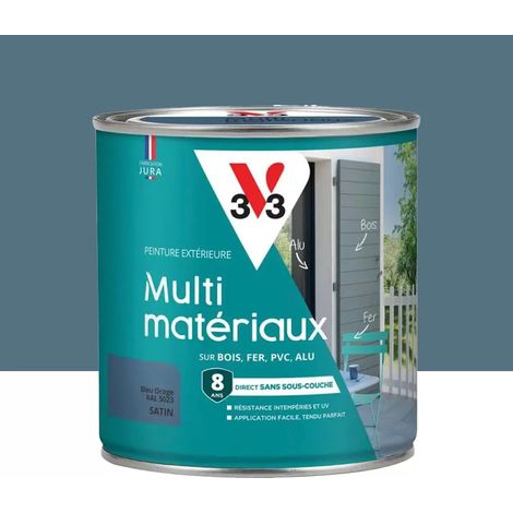 Peinture extérieure V33 Multi-matériaux Satin Bleu orage 0,5 L (1/3)