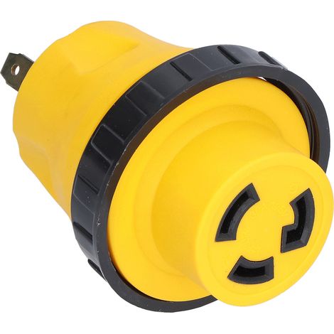 Adaptateur prise RV 30A TT-30P vers L5-30R, fil interne en cuivre, étanche aux intempéries, résistant à la corrosion, connecteur fiable pour camping-car et caravane (1/5)