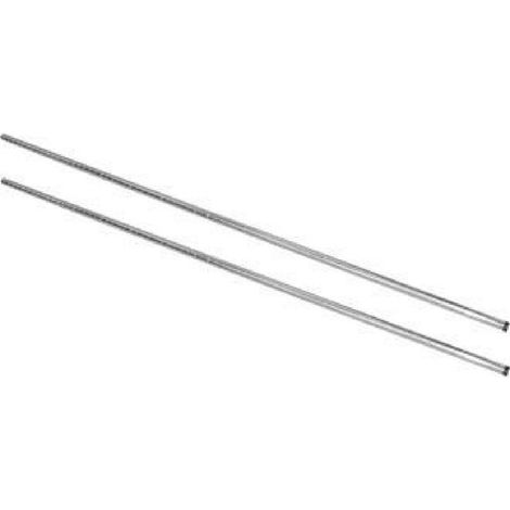 Poteaux chromé montant droit 1830mm (Lot de 2) - VOGUE