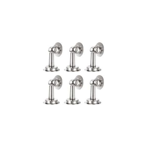 6er-Set magnetische Türstopper aus Edelstahl mit Soft-Catch-Funktion, Türstopper, Boden- und Wandmontage, kein Bohren erforderlich