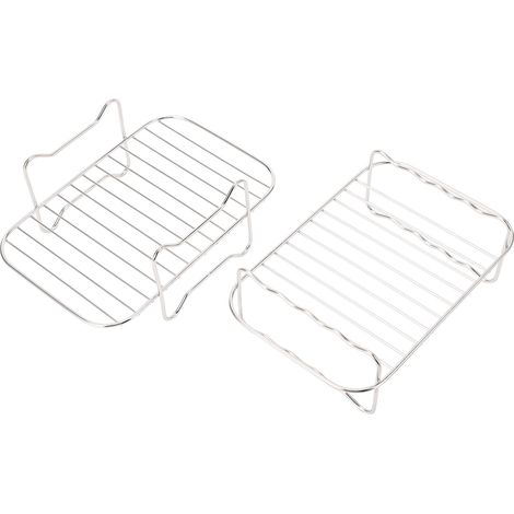 Grille de friteuse, grille de cuisson vapeur, brosse, grilles rectangulaires en acier inoxydable pour déshydrateur Ningja Foodi DZ201 401