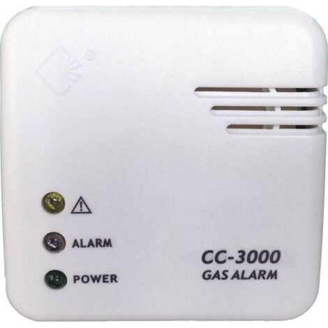 Détecteur de gaz sur secteur CC3000 – Alimentation 230V/12V – Gaz détecté : butane, méthane, propane – Alarme 85 dB – Cordes (1/3)