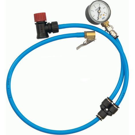 Manómetro Carga CO2 0-6 Bar  Conexión Vertical Ø 63mm  Rosca 1/4"  Incluye Manguera  Control de Alta Precisión