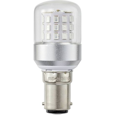 TRU COMPONENTS TC-14124712 Luce di segnalazione a LED Verde Cilindro BA15d 100 V/AC, 240 V/AC 500 lm (1/4)