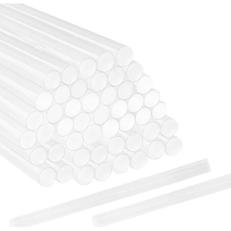 BUNTHAUS Paquet de 70 Bâtons de colle chaude taille,11mm x 150mm, bâtons de pistolet à colle chaude transparents pour la décoration de festival de réparation bricolage (1/5)