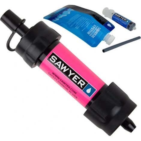 Sistema di filtrazione dell'acqua Sawyer mini, colore rosa (1/5)