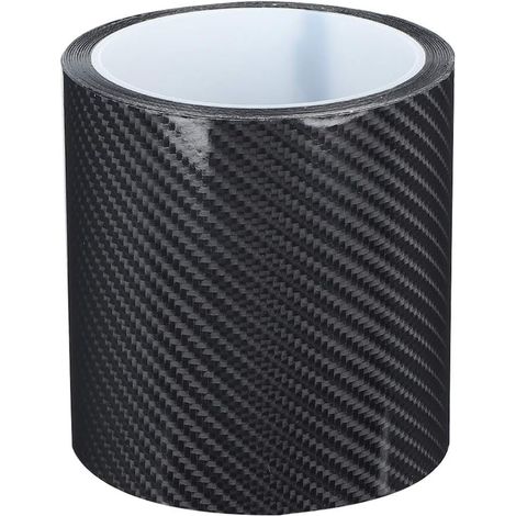 Kohlefaserstreifen, kratzfeste Kohlefaser-Schutzfolie, trockene Kohlefaser-Detaillierung, Vinyl-Wickelstreifen, Autotür-Kantenschutzaufkleber (10 cm x 3 m) (1/5)