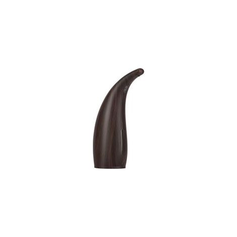 Distributeur de savon Accessoires de salle de bain Distributeur de savon à capteur automatique grain de bois foncé