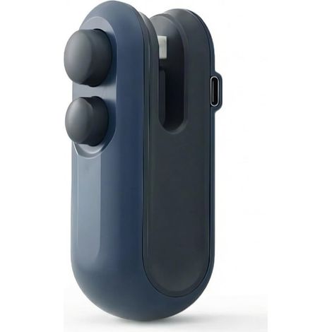 Mini machine à sceller, bleue — Machine à sceller et à découper 2 en 1 rechargeable USB-C, machine à sceller portable pour sacs alimentaires et de conservation en plastique, mini machine à sceller (1 (1/5)