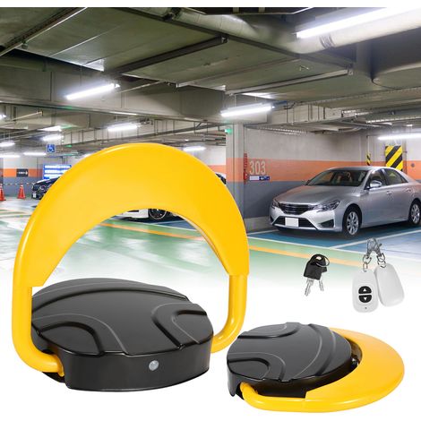 Swanew – Barrière de parking rabattable avec télécommande 15m – Acier massif – Hauteur 40cm – Système d'alarme intégré – IP67
