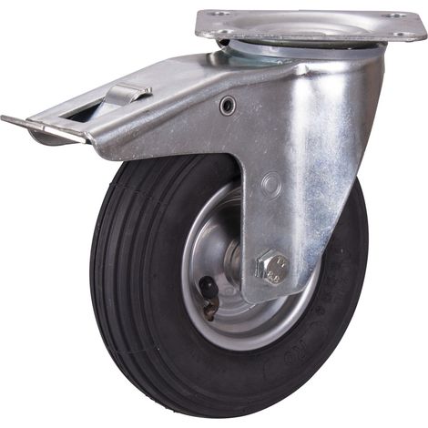 VARIOfit Bremsrolle mit Luftreifen 200 x 50 mm schwarz (1/3)