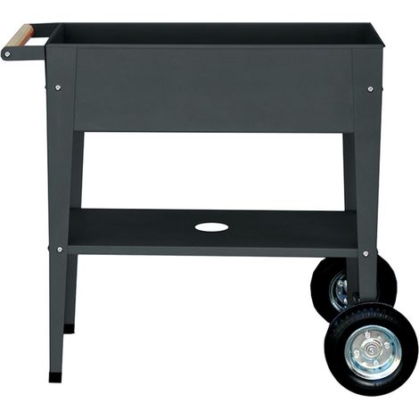 Herstera Metall Hochbeet, Kräuterfabrik "Urban" mit Abstellfläche, anthrazit, 75 x 35 x 80 cm (L x B x H) (1/8)