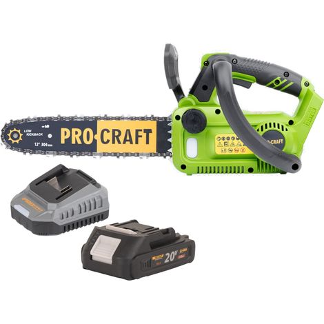 Motosega a batteria Procraft PKA42Libb 20 V 304 mm Brushless + 1x batteria 2,0 Ah + caricabatteria