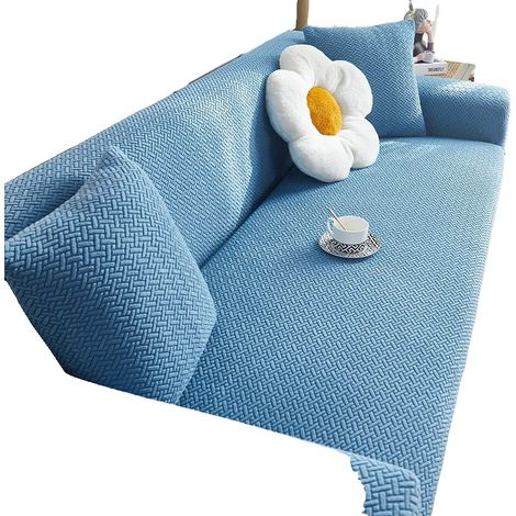 Sofabezug, verstellbare Passform, rutschfestes Design, 1-Sitzer 90-140cm, Marineblau (1/2)