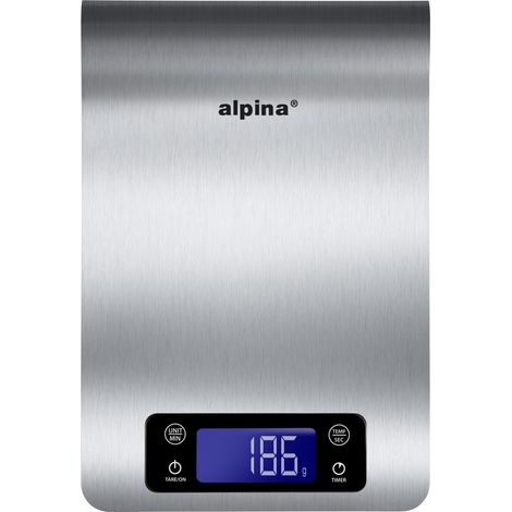 alpina Balance de cuisine numérique Argent H2xl16.8xL24cm (1/3)