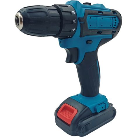 Perceuse Visseuse Sans Fil 21V, Perceuse à Percussion Multifonction avec Batterie et Chargeur, Tournevis Électrique Compact pour Bricolage