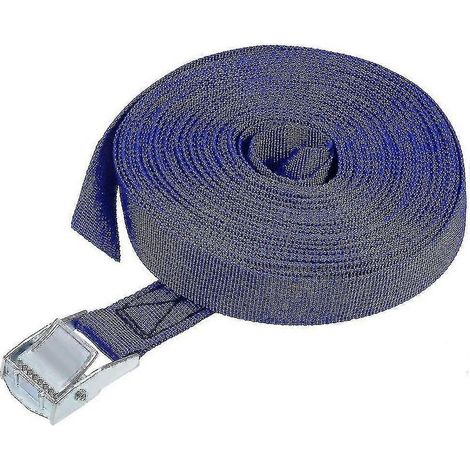 Spanngurt mit Klemmschnalle, 10 m x 25 mm, Tragfähigkeit 250 kg, Polypropylen (1/5)