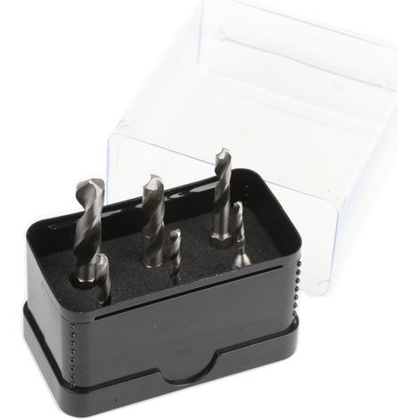 Coffret de forets RS PRO HSS 3mm à 10mm, 6 pièces ( Prix pour 1 Jeu )
