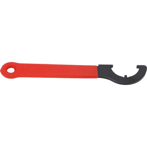 Clé à crochet en acier au carbone, outil de serrage pour tuyaux, poignée caoutchouc, forme C, pour raccords de plomberie