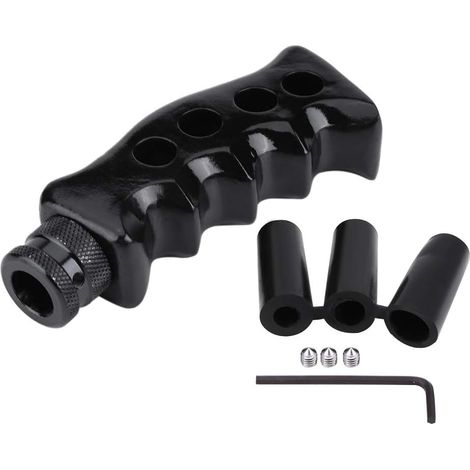 Pommeau de levier de vitesse, Transmission manuelle universelle voiture pistolet poignée couteau poignée levier de changement de vitesse bouton tête manette de vitesse(Noir)