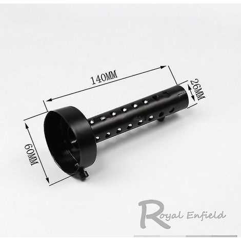 Universeller Motorradauspuffschalldämpfer, 35 mm, 42 mm, 45 mm, 48 mm, 60 mm, Edelstahl, 60 x 1402 (1/4)