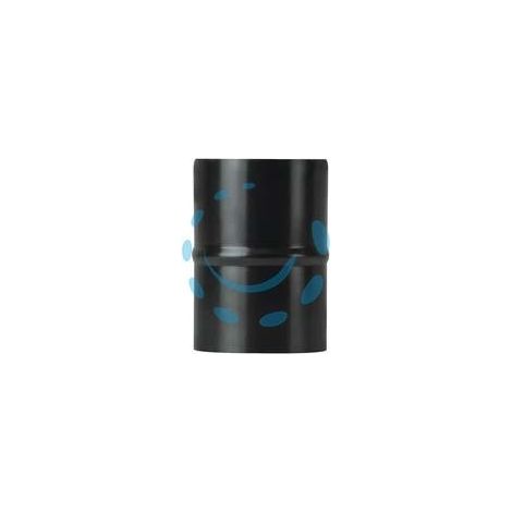 RACCORDO M/M PER STUFE A PELLET NERO OPACO PESANTE MM.1,2 - ø cm.8 M/M