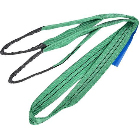 Sangles de levage ultra-résistantes, capacité de charge de 2 tonnes, sangle plate colorée en polyester haute résistance (4 mètres (13,12 pieds))