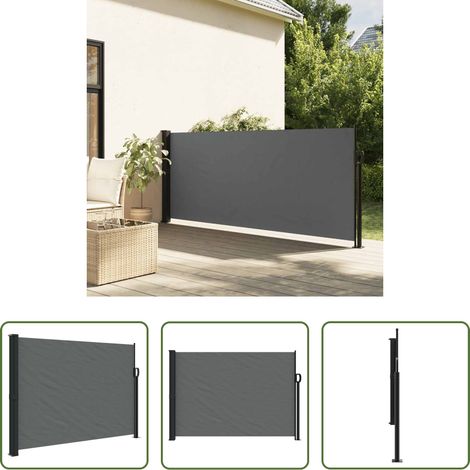 vidaXL Store de jardin - Store latéral rétractable Anthracite 140 x 300 cm (1/5)