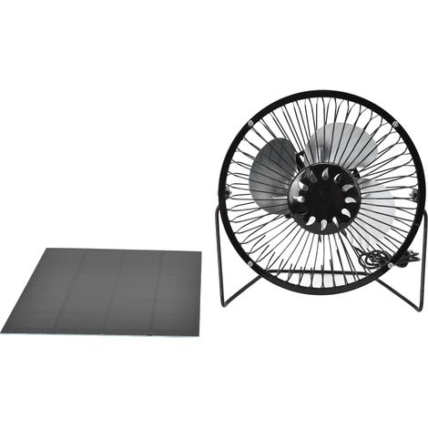 Ventilateur Solaire Portable 4.5W 6V USB avec Panneau Monocristallin Durable (1/5)