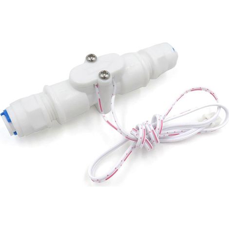 Capteurs de débit d'eau à connexion rapide 1/4 pouce, interrupteurs de qualité alimentaire, débitmètre à effet Hall, compteur de fluides 0,3-6 L/min, multicolore (1/5)