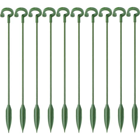 Plant Support Stake - Plastic - 17 27 38 48 Cm - For Single-stem Plants - 10 Pieces (1/5)