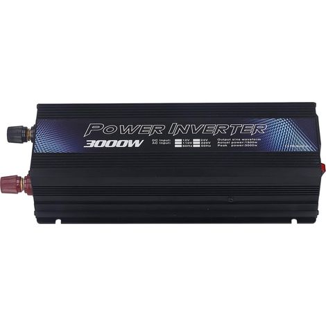 3000W Power Inverter, DC 12V to AC Solar Outdoor Car Inverter, Ventilateur de Refroidissement intégré, 6 Types de Fonctions de Protection, pour les Ordinateurs Portables, (220V) (1/5)