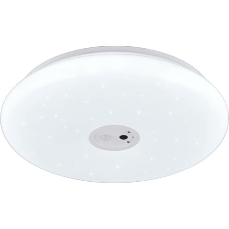 Plafoniera LED con videocamera integrata, plastica, bianco, D40 cm, Vedera (1/4)