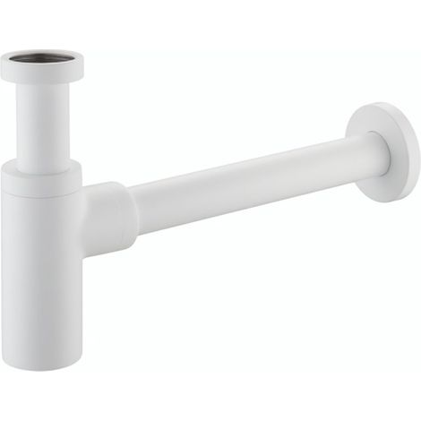 Sifone di scarico d'arredo in ottone per lavabo VENUS - Bianco Opaco (1/2)