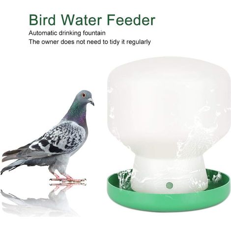 Automatischer Vogelfutterspender mit Schwerkraftzufuhr, Vogeltränke, Papageieneimer, automatischer Taubentränkespender, Papageienkäfig