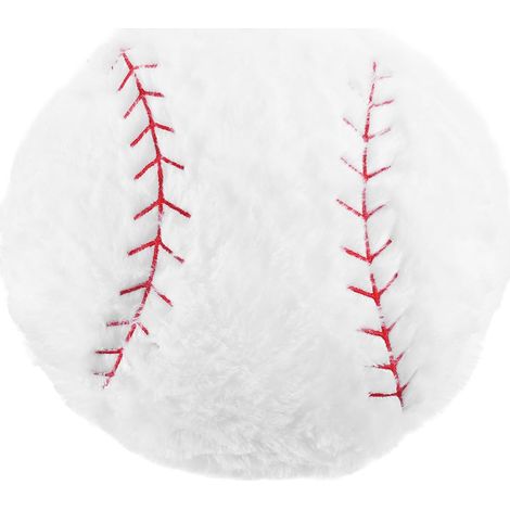 Coussin en Peluche de Balle de Baseball 45X45 CM Oreiller Sphérique Doux et Douillet pour Canapé Coussin Décoratif Sportif Maison et Présent Thématique Sport (1/5)