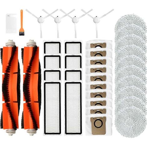 Filtre pour aspirateur brosse pour aspirateur Filtre de brosse pour aspirateur filtre de Main Side Brosse Filtre and Serpillière Cloth de remplacement Accessoires pour B101CN All – In One Robotic Aspi (1/5)