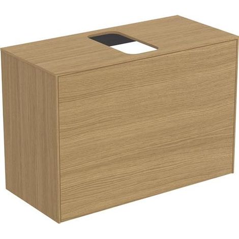 IS WT-Platte Conca mittiger Ausschnitt 802x373mm Eiche hell, Alte Nr.2019
