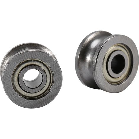 10 Stück U624ZZ U-Nut-Kugellager-Führungsrollen für Linearführungssysteme 4 x 13 x 7 mm (1/5)