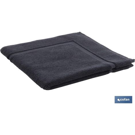 Alfombra Baño Negro Gr.1000 Modelo Brillante 60x60cm (1/2)