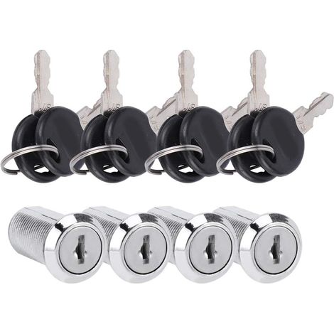 Zinc Alloy Cam Lock with 2 Keys, for Filing Cabinets, Mailboxes, Drawers, Sliding Doors, Security Locks 103 20 103 25 30 (1/5)