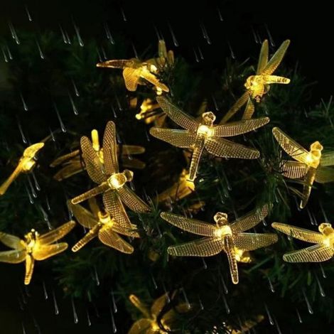 Guirlande Lumineuse Solaire - 8 Modes Éclairage - IP65 Étanche - Autonomie 10-12 H - Panneau Solaire Orientable 180° - Batterie 800 mAh - Pour Jardin Terrasse Fêtes - 1 Pièce (1/3)