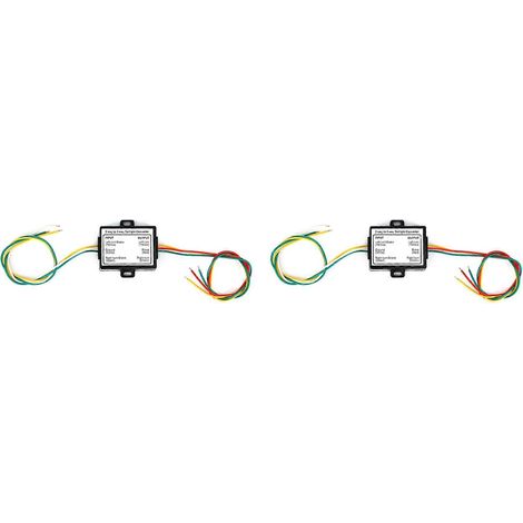 Adaptateur de faisceau de câblage électrique compatible avec convertisseur de remorque 2x2 vers 3 fils, convertisseur de feux arrière standard américain (1/5)
