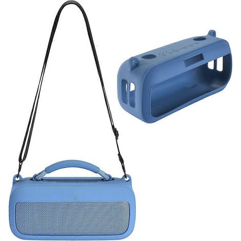Étui de protection en silicone pour enceinte Bose SoundLink Max Wireless Bluetooth Audio (bleu) (1/2)