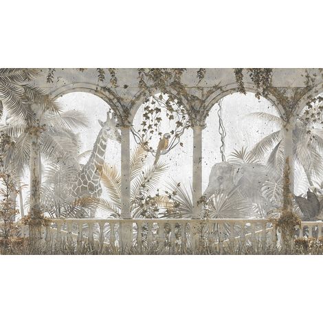 Papier peint panoramique - Animaux de la Jungle - 130 cm x 75 cm (1/2)