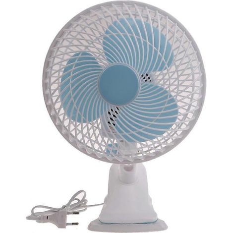 AMXCNOY 22,8 cm (9 Zoll) Universal-Tragventilator, 30 W, mit Klemme zur stabilen Montage, ideal für Wohnmobile, Büros und andere beengte Räume – Europäischer Stecker (1/5)